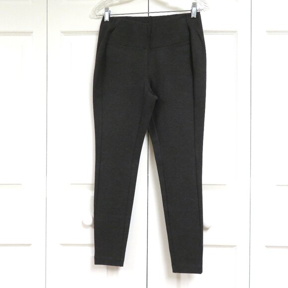 J. Jill SP Ponte Leggings Dark Charcoal Solid - Picture 1 of 8